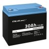 Qoltec Akumulator LiFePO4 Litowo-Żelazowo-Fosforanowy | 12.8V | 30Ah |  384Wh | BMS